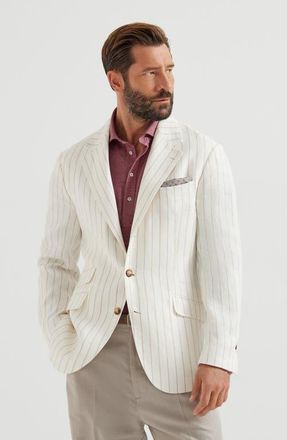Brunello Cucinelli Twill blazer in Panama at Nordstrom, Size 46 It
