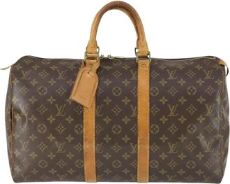 Louis Vuitton Pre-owned Weekend Bags, unisex, Brown, Size: ONE SIZE Pre-owned Keepall Travel Bag