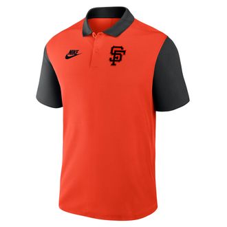 Nike San Francisco Giants Cooperstown Victory Nike Mens Dri-FIT MLB Polo in Orange | 0458035NG83-DDZ