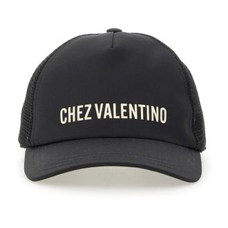 Valentino Garavani Caps, male, Black, Size: 57 CM Chez Baseball Cap
