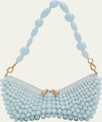 Cult Gaia Mercier Beaded Shoulder Bag