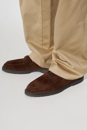 Tod's Suede Loafers, Mens, Brown
