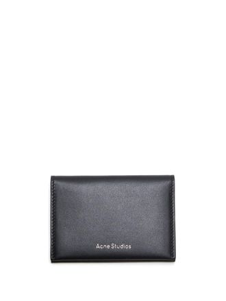 Acne Studios Leren pasjeshouder - Zwart