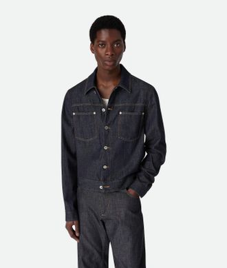 Bottega Veneta Giacca In Denim Indigo - Bottega Veneta
