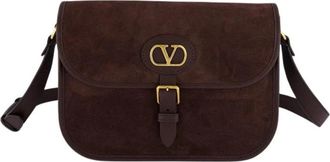 Valentino Garavani Antibes Su&egrave;de Schoudertas - Heren - Schoudertassen - Bruin - ONE Size - Su&egrave;de - Tassen