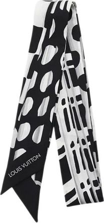 Louis Vuitton Pre-owned Printed Silk Skinny Scarf - Dames - Vintage Accessoires - Veelkleurig - ONE Size - Vintage