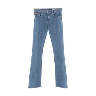 Dondup Esibizionista Low-Rise Bootcut Jeans - Dames - Jeans - Blauw - Maat: W25 Katoen