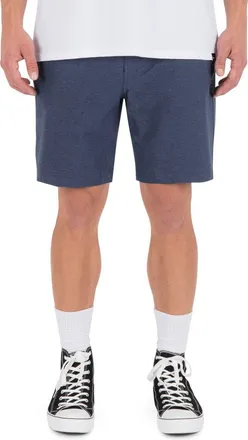 Hurley Phantom Heather Walk Shorts in Obsidian at Nordstrom, Size 38