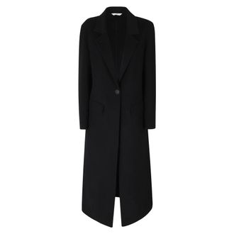 Hev&ograve; Lamiedolimpia Wool Coat - Coats - Mujer - Negro - 2XS