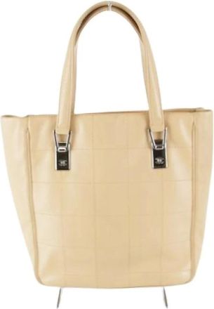 Chanel Pre-owned Tote Bags, female, Beige, Size: ONE SIZE Pre-owned Vintage Tote Bag
