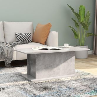 vidaXL Vidaxl - Mesa De Centro Madera Ingenier&iacute;a Gris Hormig&oacute;n 102x55,5x40 Cm