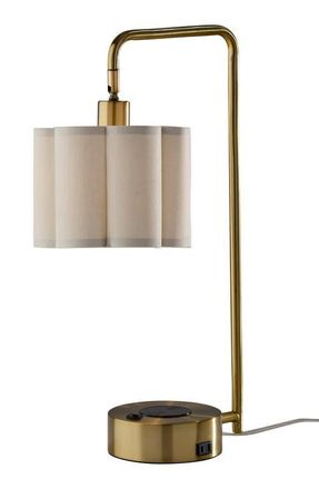 Adesso Dover Supercharger Desk Lamp in Antique Brass at Nordstrom