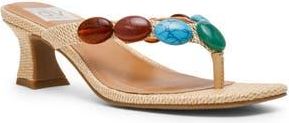 Dolce Vita Bowi Embellished Sandal in Raffia at Nordstrom Rack, Size 7.5