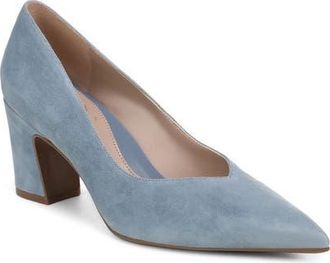 Naturalizer Ella Pointed Toe Pump in Blue Ash Suede at Nordstrom, Size 6.5