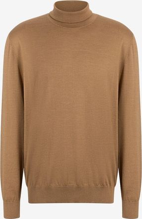 Dolce & Gabbana Feiner Kaschmir- und Seidenpullover mit Rollkragen