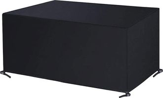 OEM Housse Pour Meubles De Jardin - Polyester Oxford 210d - 130x130x90 Cm - Imperm&eacute;able Uv - Avec Cordon R&eacute;glable Et Attaches &Agrave; Cliquet - 1 Pi&egrave;ce