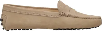 Tod's Beige Su&egrave;de Handgemaakt Stiksel - Dames - Loafers - Beige - 35 EU - Su&egrave;de - Schoenen
