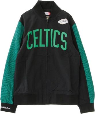 Mitchell & Ness Giacchetta NBA Hook Shoot Warm Up Jacket Boscel - Heren - Vesten met rits - Zwart - S - Hoodies & sweatvesten