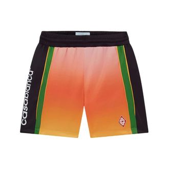 Casablanca Sportswear, male, Orange, Size: S Football Shorts