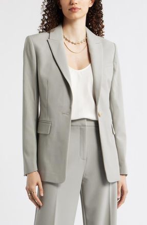 Nordstrom The Ingrid Classic Fit Blazer in Green Chaparral at Nordstrom, Size Xx-Small