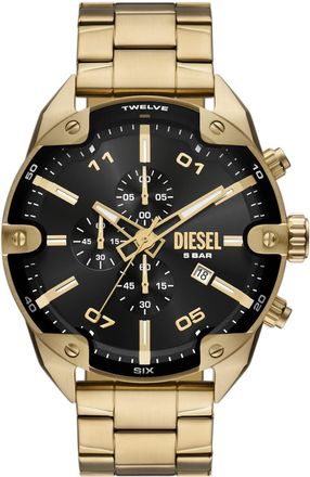 Diesel Diesel Spiked Chronograph Gold-Tone Stainless Steel Watch - Timeframes - Man - Gold
