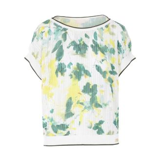 Liu Jo Round-neck Knitwear, female, Multicolor, Size: XL Boat-neck T-shirt