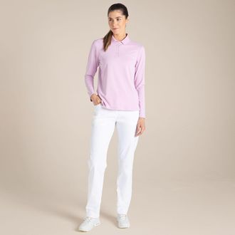 Craghoppers Dames/Dames Thornbury Nosilife Golf Poloshirt met lange mouwen (Orchidee)