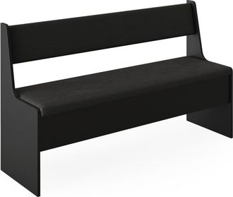 Vicco Banco De Comedor Roman, Negro, 136.6 X 41.5 Cm