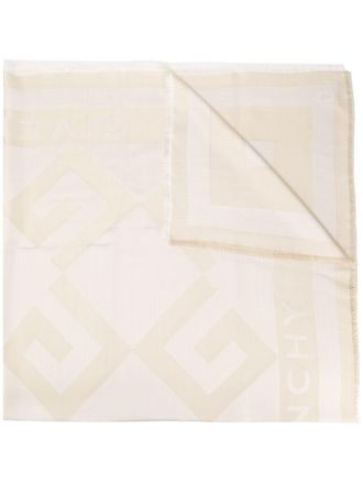 Givenchy logo knit scarf - Neutrals