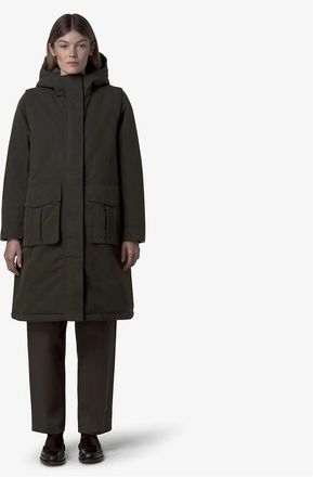 K-Way Parka met lange kap, BRUNIL COTTON FEEL