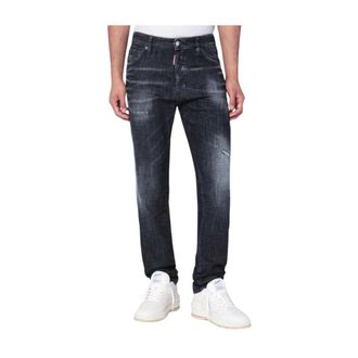 Dsquared2 Slim-fit Jeans, male, Black, Size: L Black Slim Cool Guy Jeans
