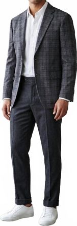 Todd Snyder Sutton Fit Sport Coat In Charcoal Black Plaid