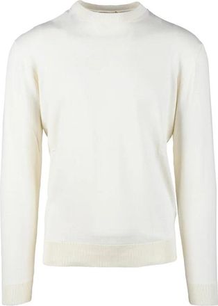 FILIPPO DE LAURENTIIS White Crewneck Knit Sweater