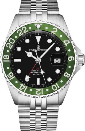 Revue Thommen Diver GMT Automatic Black Dial Mens Watch 17572.2234