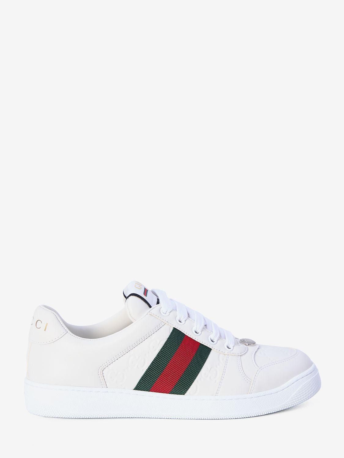 スニーカー GUCCI Women Sneakers 816818FAD7V 9055 White Gucci Womens Re-Web Low-Top Sneakers in White | Size 38.5