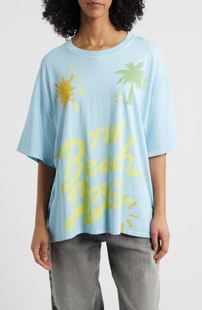 Daydreamer Beach Boys Doodle Graphic T-Shirt in Bluey at Nordstrom