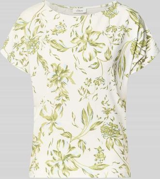 s.Oliver Red Label Relaxed Fit T-Shirt aus weichem Viskose-Mix in Weiss, Gr&ouml;&szlig;e 34