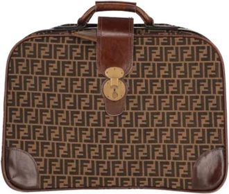 Fendi Pre-owned Canvas fendi-bags - unisex - Vintage Handtas - Bruin - ONE Size - Vintage