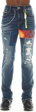 Cult of Individuality Rocker Rip & Repair Slim Fit Jeans in Sawyer at Nordstrom, Size 29