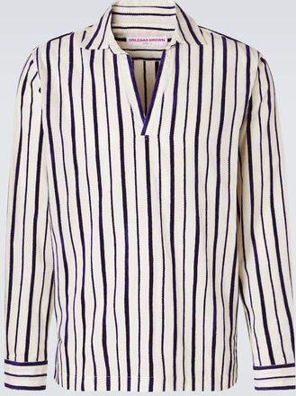 Orlebar Brown Ridley striped cotton-blend shirt