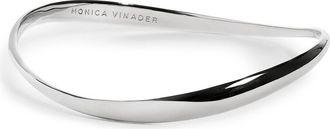 Monica Vinader Swirl Bangle in Sterling Silver at Nordstrom, Size Small