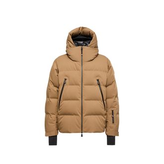 Moncler Moncler Fellberg Hooded Insulated Ski Jacket, Men, Beige, Size: 0