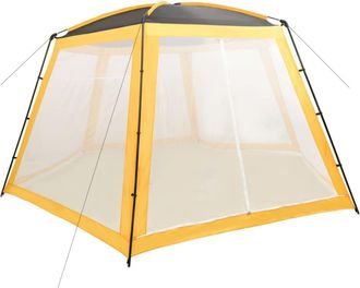 vidaXL Carpa Para Piscina De Tela Amarilla 590x520x250 Cm Vidaxl