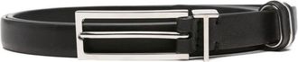 Tom Ford Natural Leather Metal T Loop Belt 15 Mm