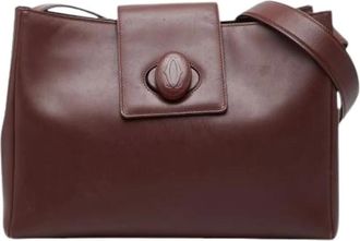 Cartier Pre-owned Shoulder Bags, female, Red, Size: ONE SIZE Pre-owned Must Shoulder Bag