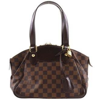 Louis Vuitton Brown Damier Canvas Tote Bag (Pre-Owned)