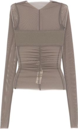 Rick Owens Top dal design trasparente di Rick Owens