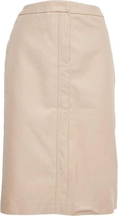 Saint Laurent Katoenen midi-rok - Beige