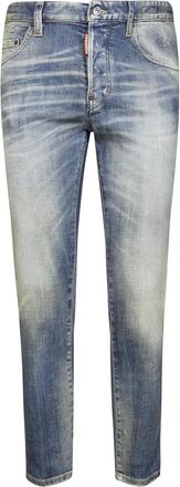 Dsquared2 Jeans, Heren, Blauw, S, Katoen, Skater Jeans