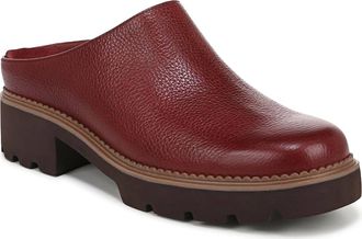 Vionic Womens Fairfax Clog Mule In Syrah Burgundy Leather